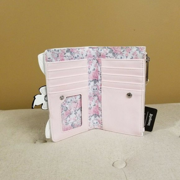 Loungefly Disney the Aristocats Marie Floral Cosplay Flap Wallet NEW - Picture 8 of 12